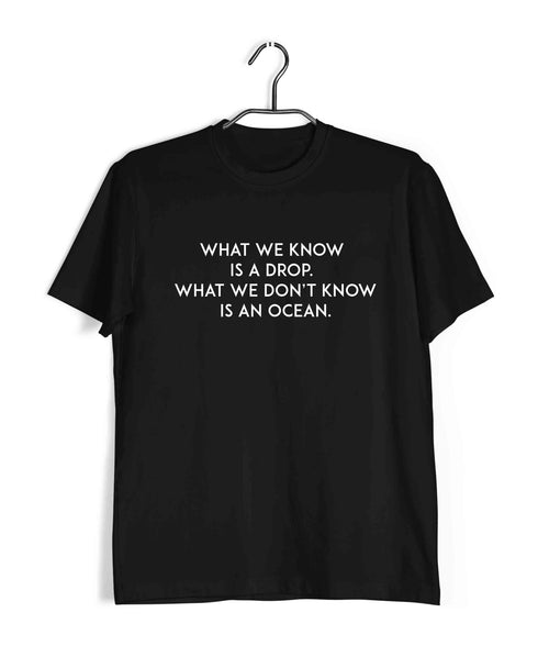 91 TV Series Dark What we know is a drop. Custom Printed Graphic Design T-Shirt for Women